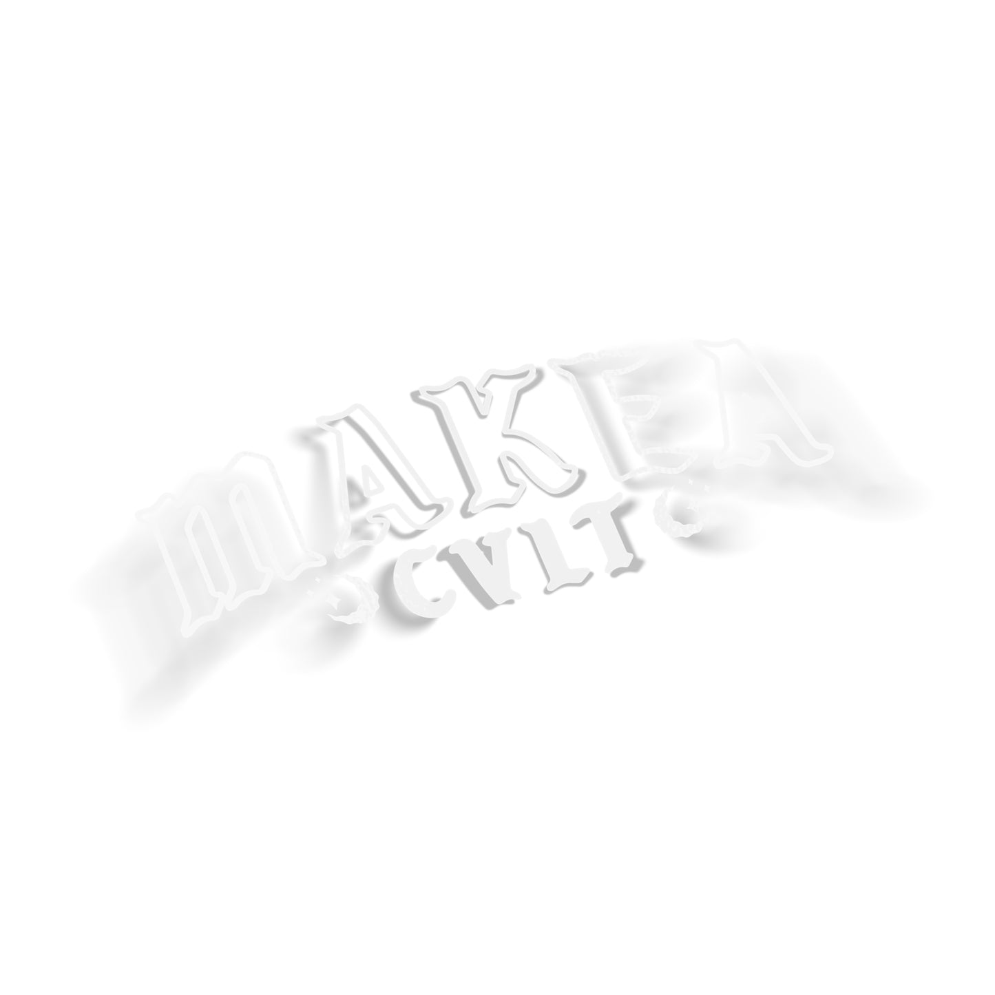Old Hallow Stacked Outline Sticker